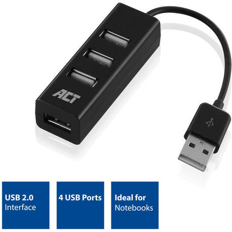 Act USB-Hub ac6205 schwarz