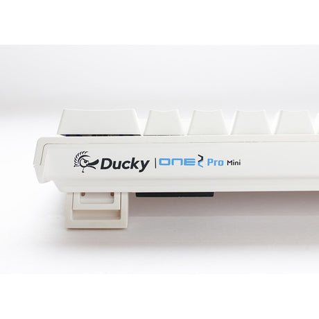 Ducky One 2 Pro Mini weiße klassische mechanische RGB-Gaming-Tastatur (weiß, US-Layout (QWERTY), Cherry MX Brown, 60 %, RGB-LED, Double-Shot-PBT, Quack-Mechanik)