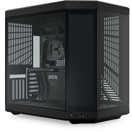 Hyte y70 Touch Infinity Midi-Tower-Gehäuse (schwarz | 2x USB-A | 1x USB-C | gehärtetes Glas)