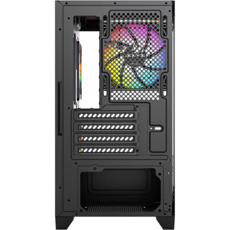 Xyz PC Gear Titanium View Lite Midi-Tower-Gehäuse (schwarz | 2x USB-A | gehärtetes Glas)