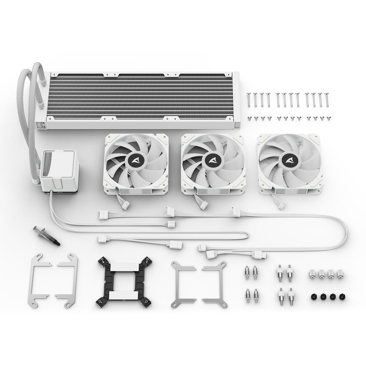 Sharkoon S60 ArGB Wasserkühlung (weiß, 4-Pin-PWM)