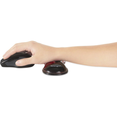 Kensington Slim Duo Gel-Maus, Trackball-Handgelenkauflage, Handgelenkstütze (rot, schwarz)