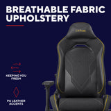 Trust GXT 721 Ruya Pro Premium bequemer Gaming-Stuhl (Schwarz Gelb)
