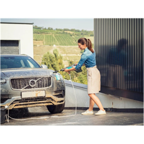Gardena Aquaclean 24 18 V P4A Premium Set Hochdruckreiniger (Grau Türkis, 14800-31, Batterie im Lieferumfang enthalten)