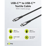 Goobay USB-C Schnellladegerät Nano (65 W) und USB-C Textilkabel