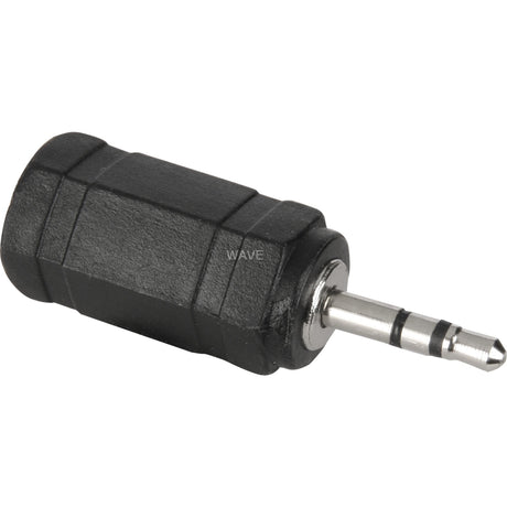 Goobay-Adapter 2,5-mm-Klinkenstecker > 3,5-mm-Buchse (Schwarz Silber, Stereo)