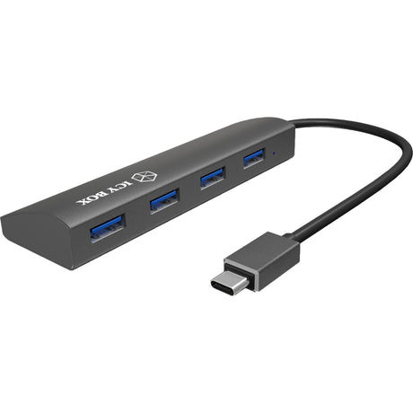 Icy Box ib-ac6405-c USB-Hub (Anthrazit, USB-Typ-C-Hub)