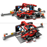 Lego 60443 City F1 Boxenstopp und Boxencrew mit Ferrari