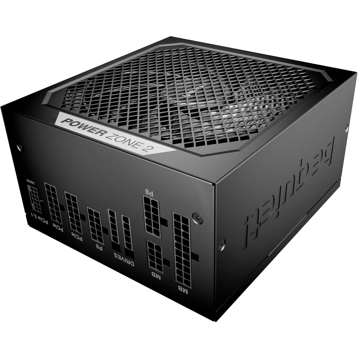 Ruhig sein! Power Zone 2 modulares 1000-Watt-Netzteil (schwarz, 1x 12V-2x6, 3x PCIe)