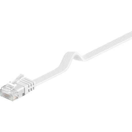 Goobay Netzwerkkabel RJ-45 u UTP mit Cat.5e (weiß, 20 Meter, Flachkabel)