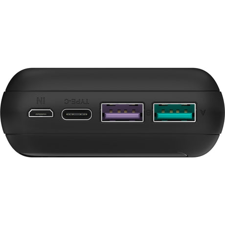 Goobay Schnelllade-Powerbank 20.000 mAh – 74 Wh (schwarz, USB-C PD, QC 3.0)
