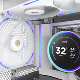 Nzxt f140x RGB-Gehäuselüfter (weiß, 140 x 140 x 30 mm, PWM)