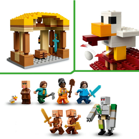 Lego Minecraft: Der schreckliche Ballonangriff auf das Dorf – 21273