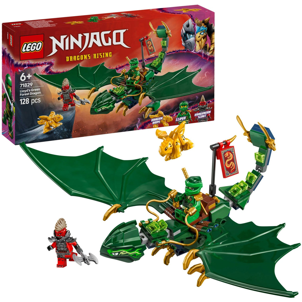 Lego Ninjago 71829 Lloyds grüner Walddrache
