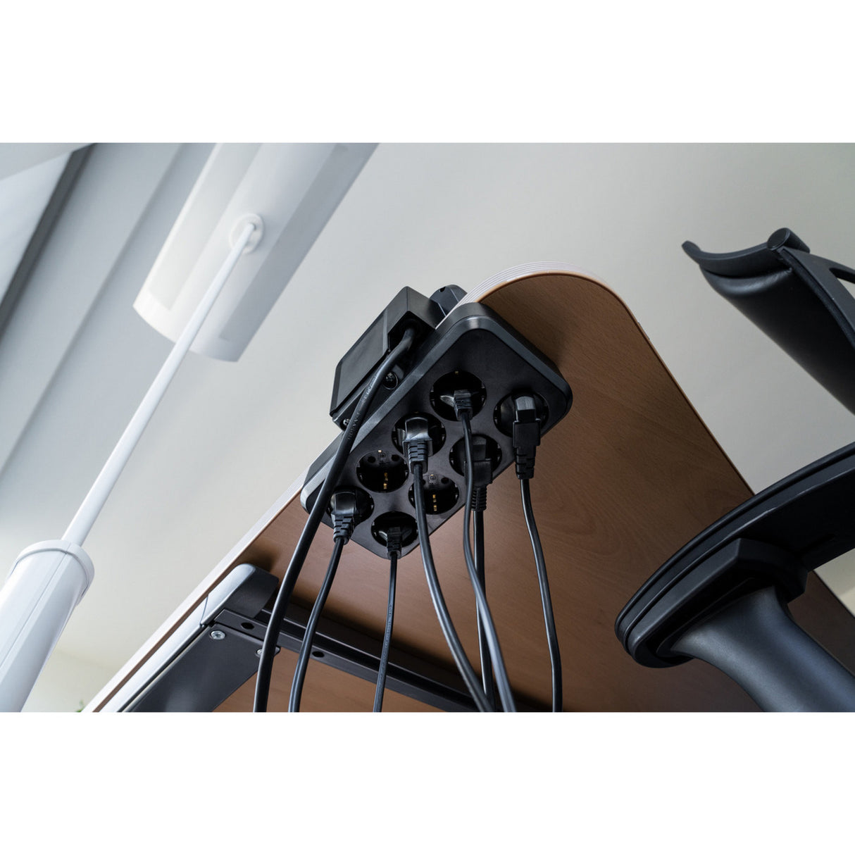 Brennerstuhl Estilo Duplex-Steckdose mit Schalterdose (Schwarz Silber, 2x Steckplatz für Keystone-Module)
