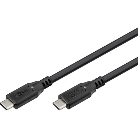 Goobay USB-C 4.0 > USB-C Kabel (schwarz, 2 Meter)