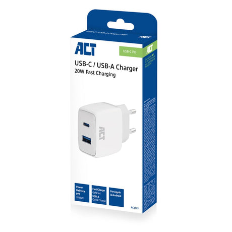 USB-Ladegerät Act AC2122 weiß