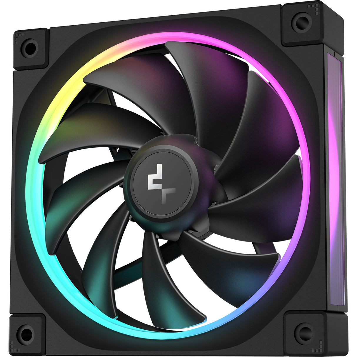 Deepcool FL12 RGB Gehäuselüfter (schwarz, 120 x 120 x 25 mm, PWM)