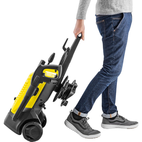 Kärcher K 4 WCM Premium Hochdruckreiniger (Gelb Schwarz, mit Dreckfräser und Schlauchtrommel)