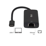 Club 3d usb-c naar 10gb-lan ethernet adapter (zwart)
