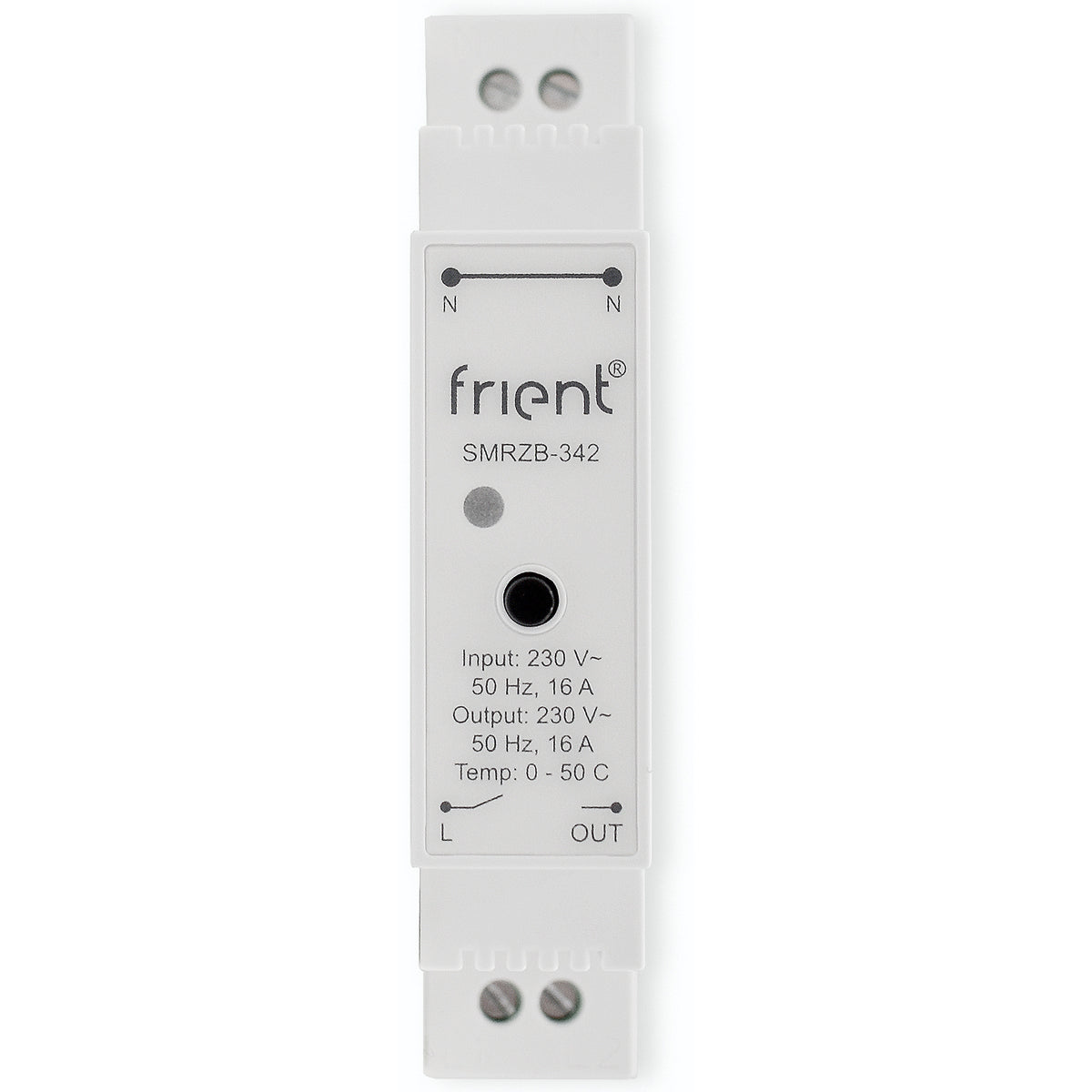 Frient Smart Din Relay Relais (hellgrau, ZigBee)