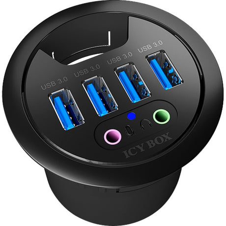 Icy Box ib-hub1403a USB-Hub (schwarz)