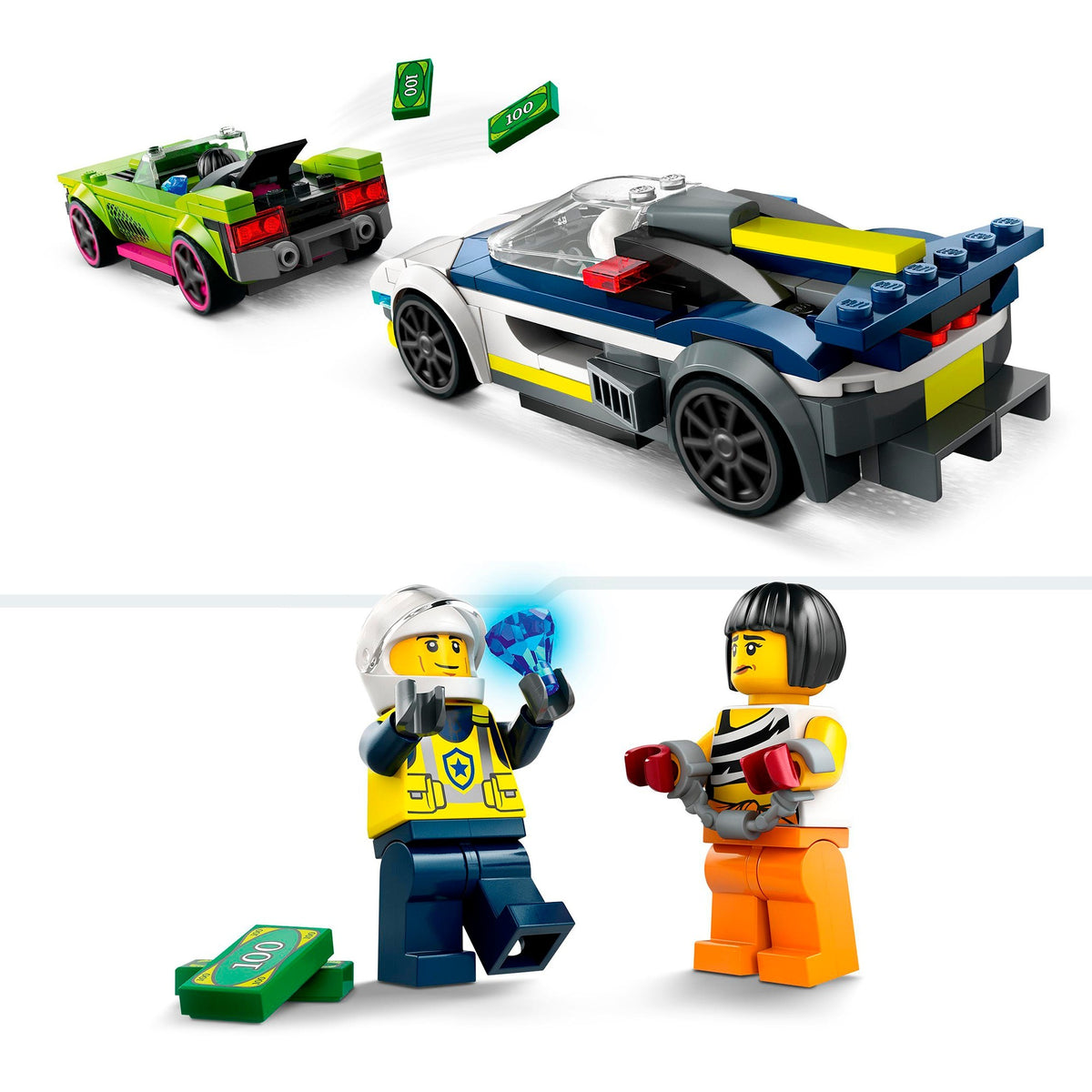 Lego Polizeiauto und rasante Verfolgungsjagd – 60415