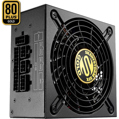 Sharkoon Silentstorm SFX 500 Gold modulares 500-Watt-Netzteil (schwarz, 2x PCIe)