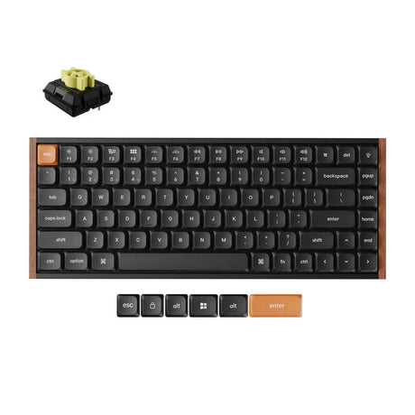 Keychron K3 Max SE QMK kabellose, benutzerdefinierte mechanische Tastatur (schwarz, US-Layout (QWERTY), Milk Pom Banana, 75 %, RGB, Hot Swap, 2,4 GHz | Bluetooth 5.3 | USB-C)