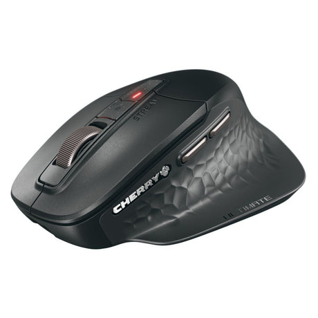 Cherry Stream Desktop Ultimate Wireless Desktop-Set (Schwarz, US-Layout (QWERTZ), SX-Scherentechnologie, 100 %, 4000 dpi, weiße LEDs, ABS, 2,4 GHz Bluetooth USB)