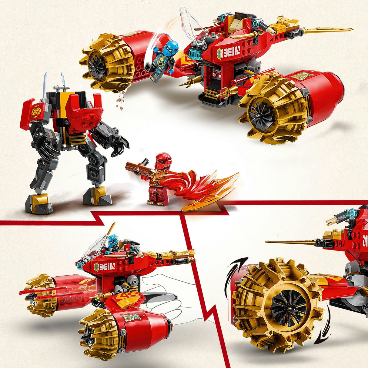 Lego Ninjago 71830 Kais Mecha-Sturmfahrzeug