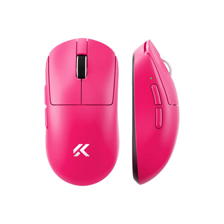 Mchose a7 v2 ultra gaming muis (roze, 42.000 dpi, 8k, 2.4 ghz bluetooth usb-c)