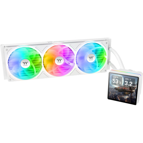Thermaltake TH360 V3 Ultra ARGB Sync AIO Flüssigkeitskühler – Snow Edition Wasserkühlung (weiß)