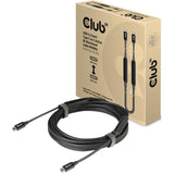 Club 3D USB-C 3.2 gen2 > USB-C aktives bidirektionales Kabel (schwarz, 5 Meter, 8k 60 Hz)