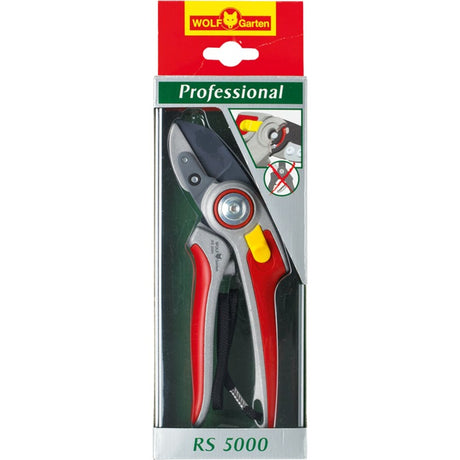 Wolf-garten Astschere Profi RS 5000 - Amboss - max. Schnittdurchmesser 25 mm - Links- und Rechtshänder - Schnittwinkel 30° - Klingen und Amboss austauschbar