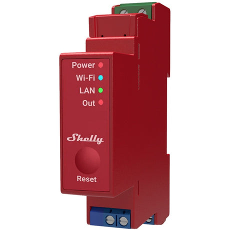 Shelly Pro 13-Uhr-Relais (1 Kanal, WLAN, LAN, Bluetooth)