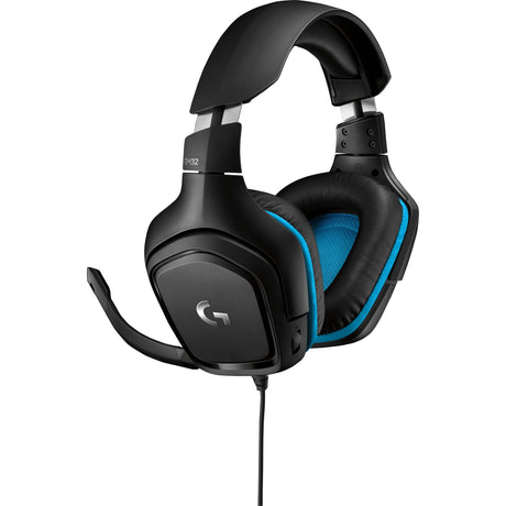 Logitech G432 7.1 Surround Sound Kabelgebundenes Over-Ear-Gaming-Headset (Schwarz Blau, PC, Playstation 4, Playstation 5, Xbox One, Xbox Series X|S, Nintendo Switch)