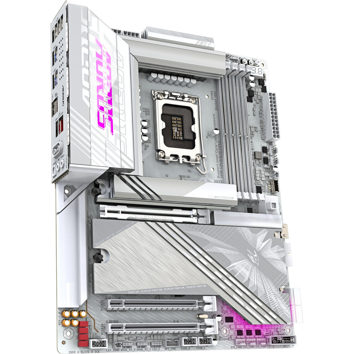 Gigabyte Z890 A Elite X Ice, ATX, LGA1851, Intel® Core™ Ultra, 4x DDR5, 2,5 GBE, Wi-Fi 7, USB4