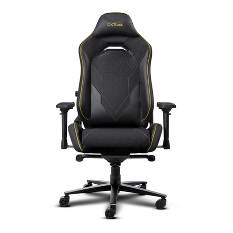 Trust GXT 721 Ruya Pro Premium bequemer Gaming-Stuhl (Schwarz Gelb)