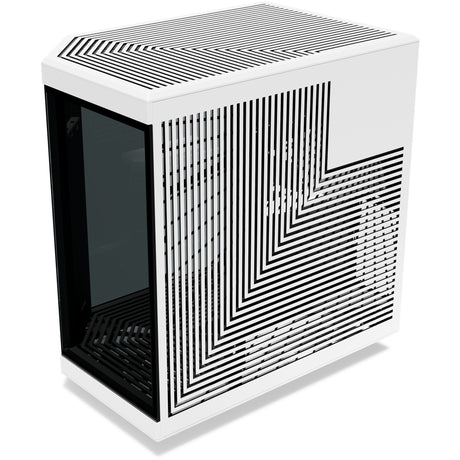 Hyte y70 Touch Infinity Midi-Tower-Gehäuse (weiß schwarz | 2x USB-A | 1x USB-C | gehärtetes Glas)