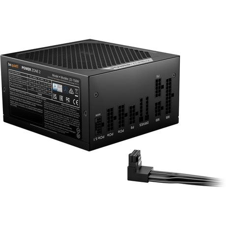 Ruhig sein! Power Zone 2 modulares 750-Watt-Netzteil (schwarz, 1x 12V-2x6, 3x PCIe)