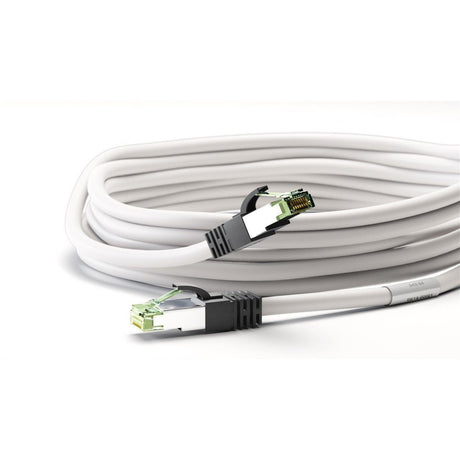 Goobay Netzwerkkabel Kat.8.1 S FTP (weiß, 2 Meter)