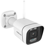 Foscam v5p, 3k 5mp dual-band wifi camera met geluid- en lichtalarm (wit)