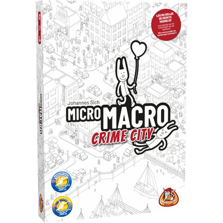 White Goblin Games Micromacro: Crime City Brettspiel (Niederländisch, 1 – 4 Spieler, 15 – 45 Minuten, ab 12 Jahren)