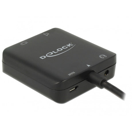 Delock HDMI Audio Extractor Kompaktadapter (schwarz, 0,3 Meter, 4k 60hz)