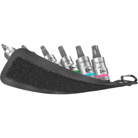 Wera Belt C 3 Zyklop Steckschlüsselsatz, 1 2 Steckschlüssel (schwarz, 6-teilig, mit Haltefunktion)