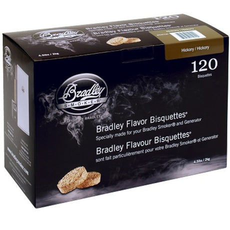 Bradley Hickory-Holzbriketts Räucherholz (120 Stück)