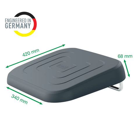 Leitz Ergo verstellbare Schreibtischfußstütze (schwarz)