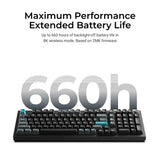 Keychron q5 ultra-m3 8k wireless custom mechanical keyboard (zwart, us lay-out (qwerty), silk pom brown, 96%, rgb, hot swap, 8k, 2.4 ghz | bluetooth 5.2 | usb-c)
