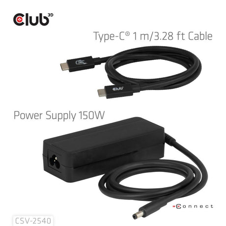 Club 3D 14-1 USB-C Quad-Display-Dockingstation (Schwarz)